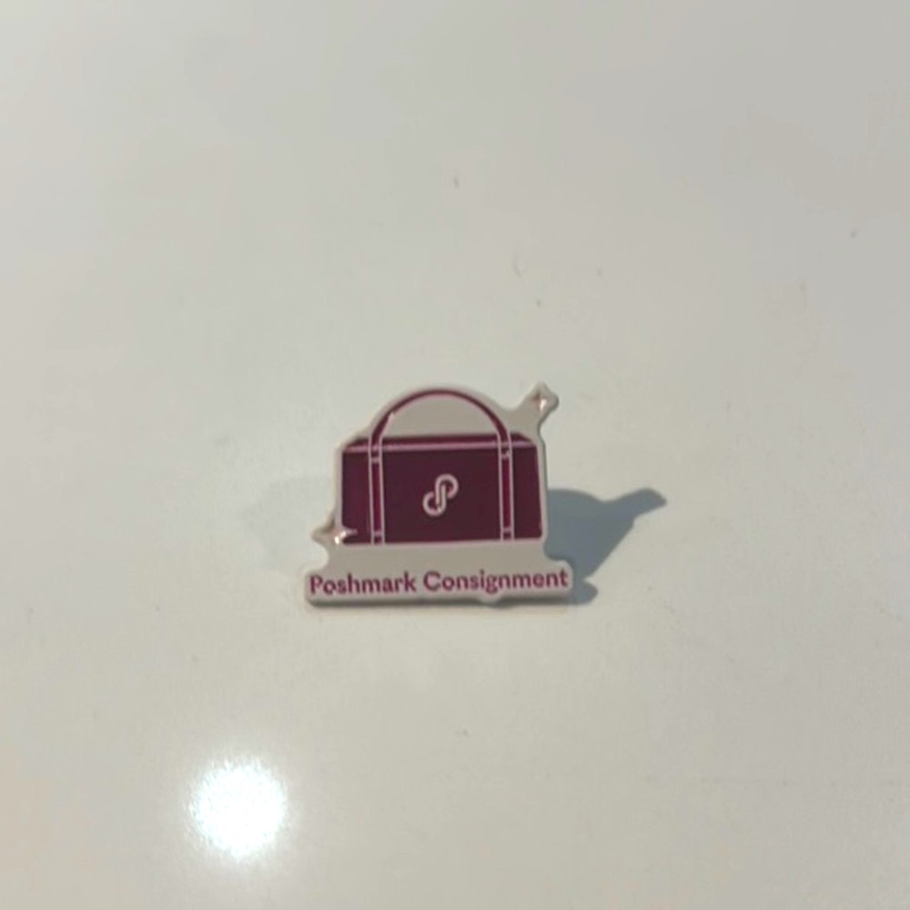 Poshmark Nwot Limited Edition “Poshmark Consignment” Pin In Poshmark Purple